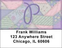 Shabby Chic Monograms - P Address Labels | LBQBL-75