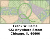 Shabby Chic Monograms - Q Address Labels | LBQBL-76