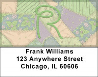 Shabby Chic Monograms - R Address Labels | LBQBL-77