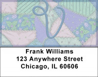 Shabby Chic Monograms - V Address Labels | LBQBL-81