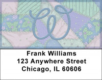 Shabby Chic Monograms - W Address Labels | LBQBL-82