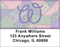 Shabby Chic Monograms - W Address Labels | LBQBL-82
