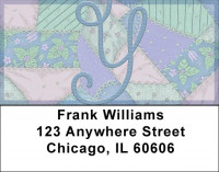 Shabby Chic Monograms - Y Address Labels | LBQBL-84