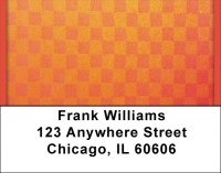 Checkered And Colorful Address Labels | LBQBM-70
