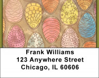 Ornate Egg Art Address Labels | LBQBM-97