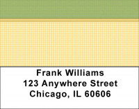 Yellow Gingham Address Labels | LBQBN-22