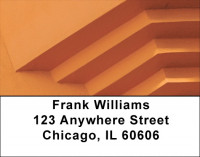 Colorful Architectural Designs Address Labels