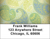 Soft Paisley Address Labels | LBQBN-66