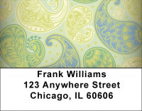 Soft Paisley Address Labels | LBQBN-66