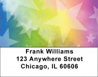Rainbow Of Stars Address Labels | LBQBN-92