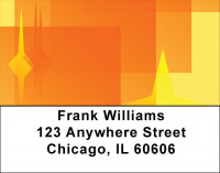 Star Points Address Labels | LBQBN-95