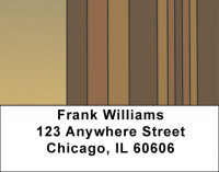 Fall Stripes Address Labels | LBQBO-11