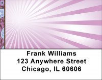 Paisley And Stripes Address Labels | LBQBO-17