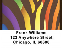 Wild Zebra Stripes Address Labels | LBQBO-21