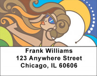Colorful Couple Address Labels | LBQBO-45