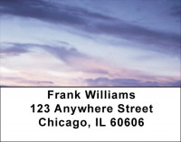 Blue and Purple Sky Address Labels