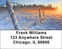 Snowy Mornings Address Labels