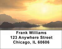 Mountain Sunrise Address Labels | LBQBP-49