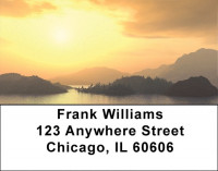 Mountain Sunrise Address Labels | LBQBP-49