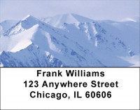 Snowy Mountain Tops Address Labels | LBQBP-53