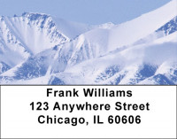Snowy Mountain Tops Address Labels | LBQBP-53