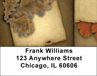 Vintage Fall Address Labels | LBQBP-73