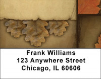 Vintage Fall Address Labels | LBQBP-73