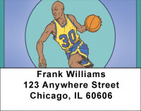 Basketball Action Address Labels
