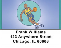 Basketball Action Address Labels | LBQBP-85