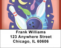 Midnight Bowling Address Labels | LBQBP-90