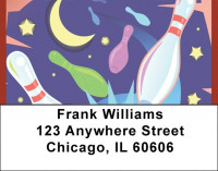 Midnight Bowling Address Labels | LBQBP-90