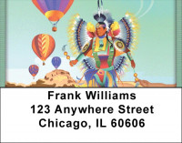 Balloons And Natives Address Labels | LBQBQ-35