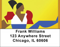 Kick Boxing Address Labels | LBQBQ-39