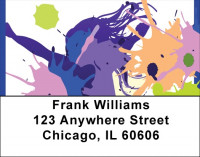 Paintball Splatter Address Labels | LBQBQ-41