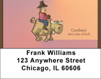 Bull Riding Tough Address Labels | LBQBQ-43