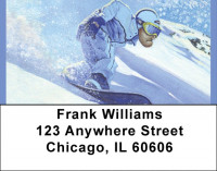 Sick Snowboarder Address Labels | LBQBQ-49