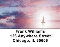 Sunset Sail Address Labels