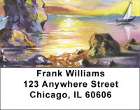 Sailing On Rainbow Seas Address Labels | LBQBQ-66