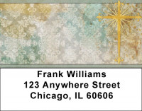 Fleur de Lis Cross Address Labels | LBQBQ-83