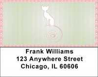 Girly Kitty Cats Address Labels