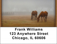 Horses On High Plains Address Labels | LBQBR-18