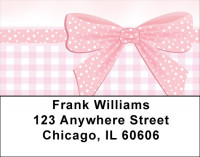 Pink Ribbon Party Address Labels | LBQBR-24
