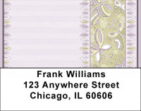 Feathers And Butterflies Address Labels | LBQBR-54