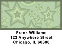 Geometric Diamonds and Stars Address Labels | LBQBR-58