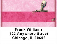 Girly Skull Fun Address Labels