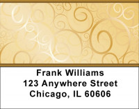 Golden Swirls Address Labels