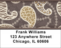 Paisley Animal Prints Address Labels | LBQBR-75