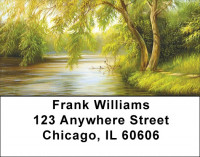 Serenity In Four Seasons Address Labels | LBQBR-86