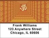 The Om Symbol Address Labels | LBQBR-90