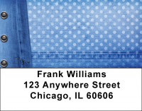 Denim and Dots Address Labels | LBQBS-06